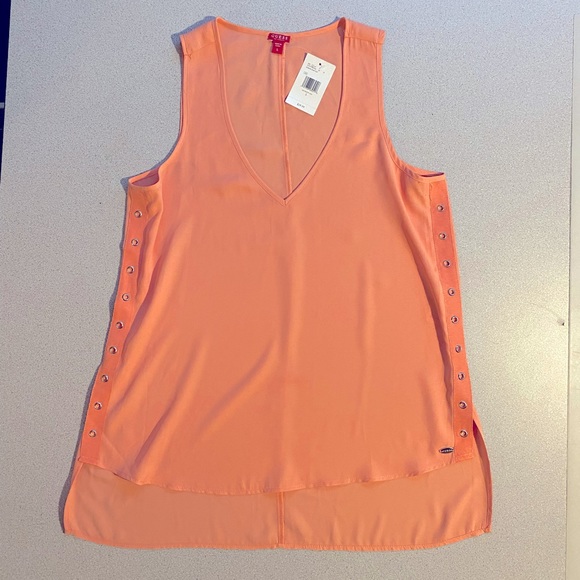 Guess Factory Women’s Kyrene Top - Just Peachy - Size Small - Picture 8 of 8